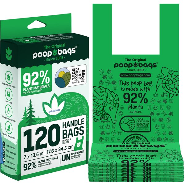 PET N PET Tie Handle Dog Poop Bags, 200 count - Chewy.com