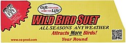 C&S Mealworm Delight No Melt Suet Dough Wild Bird Food, 11.75-oz tray, 12 count slide 2 of 7