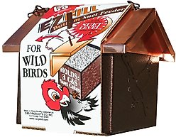 C&S EZ Fill Bottom Suet Wild Bird Feeder, Copper