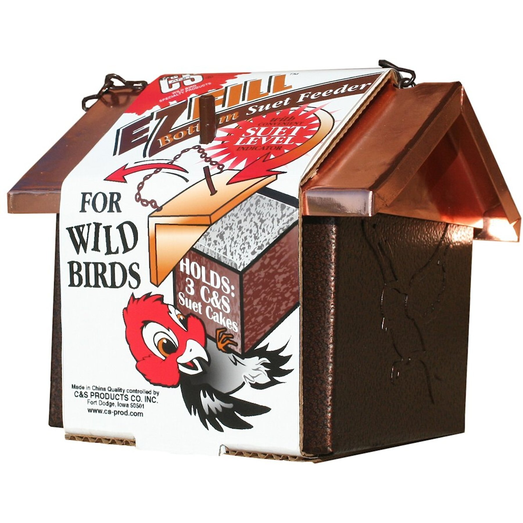 C&S EZ Fill Bottom Suet Wild Bird Feeder