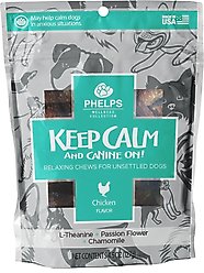 Phelps Wellness Collection Keep Calm & Canine On! Chicken Flavor Dog Treats, 4.5-oz bag