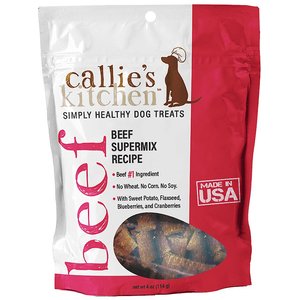 Callie's Kitchen Beef Supermix Recipe Dog Treats, 4-oz bag