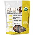 Callie's Kitchen Organic Chicken & Pumpkin Recipe Dog Treats, 4-oz bag