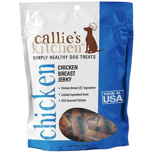 Callie's Kitchen Chicken Breast Jerky Dog Treats, 4-oz bag