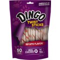 Dingo Twist Sticks Dog Treats, 50 count