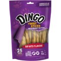 Dingo Twist Sticks Peanut Butter Dog Treats, 25 count