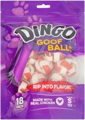 Dingo Goof Balls Dog Treats, 18 count