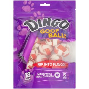 DINGO Goof Balls Dog Treats 18 count Chewy