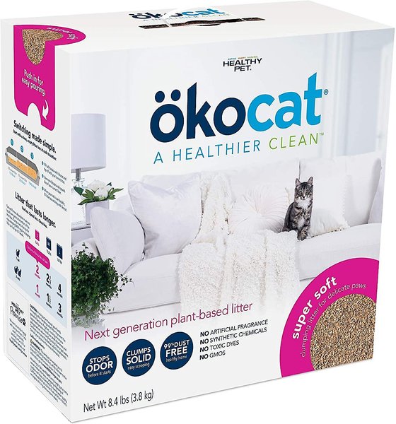 Okocat Super Soft Clumping Wood Unscented Cat Litter, 8.4-lb box slide 1 of 8