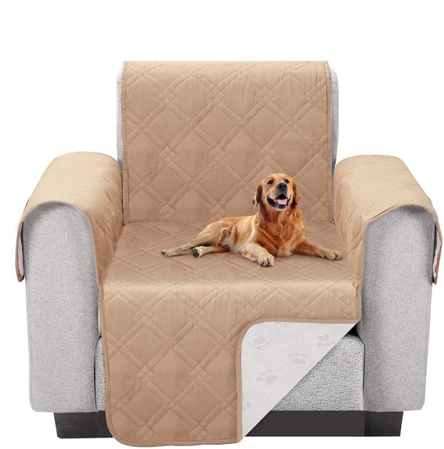 VECELO Waterproof Pet Sofa Cover, Brown