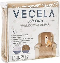 Vecelo Waterproof Pet Sofa Cover, Brown slide 2 of 3