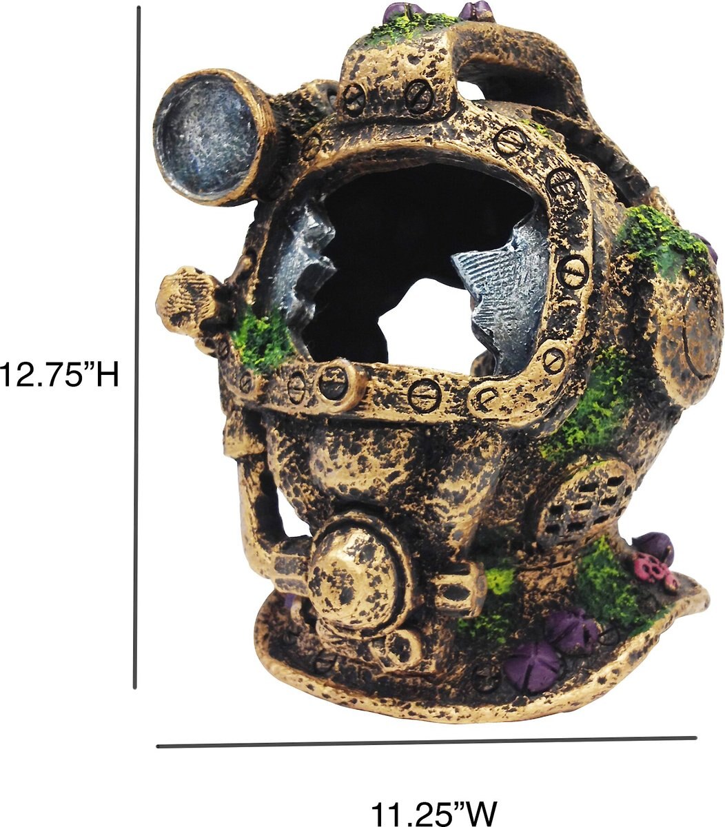 PENNPLAX Large Diving Helmet Aquarium Decor