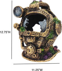Penn-Plax Large Diving Helmet Aquarium Decor slide 2 of 2