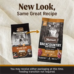 Merrick Backcountry Raw Infused Grain-Free Big Game Recipe Freeze-Dried Dog Food, 4-lb bag slide 2 of 9