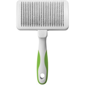 Andis Self-Cleaning Slicker Brush, Green/White