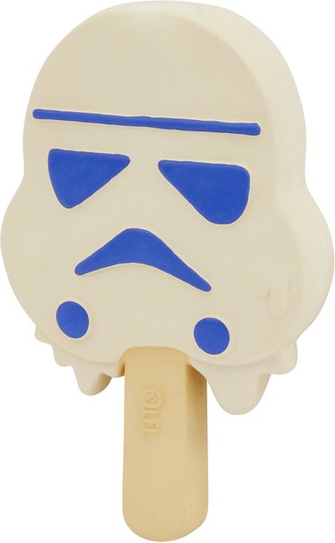 Star Wars Stormtrooper Ice Cream Pop Latex Squeaky Dog Toy