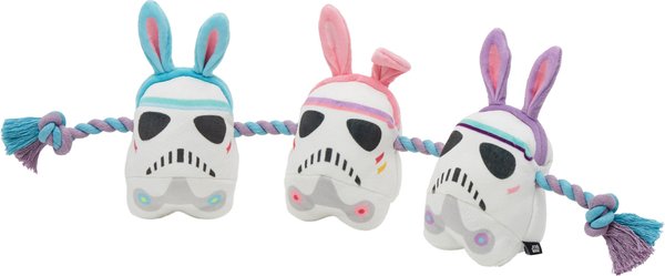 STAR WARS Easter STORMTROOPER Plush with Rope Squeaky Dog Toy, Large/X-Large slide 1 of 4