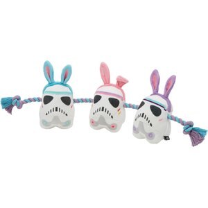 STAR WARS Easter STORMTROOPER Plush with Rope Squeaky Dog Toy, Large/X-Large