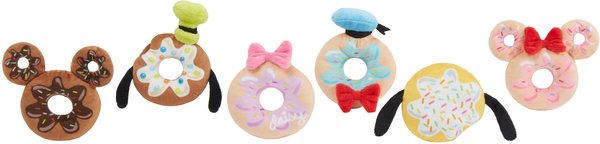 Disney Mickey & Friends Donuts Plush Cat Toy with Catnip, 6 count slide 1 of 4