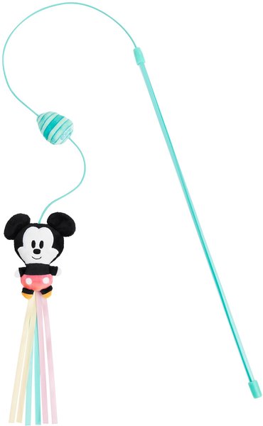 Disney Mickey Mouse Teaser Wand Cat Toy with Catnip slide 1 of 4