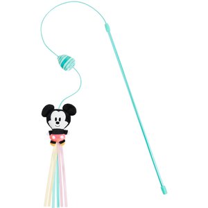 Disney Mickey Mouse Teaser Wand Cat Toy with Catnip