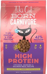 Tiki Cat Born Carnivore Chicken & Herring Grain-Free Dry Cat Food, 11.1-lb bag
