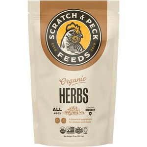 Scratch & Peck Feed Cluckin' Good Organic Herbs Chicken Supplement, 10-oz bag