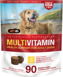 VetIQ Hickory Smoke Flavor Soft Chew Multivitamin for Dogs, 90 count