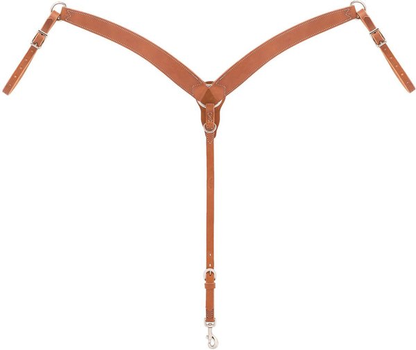 Weaver Leather Horizons Contoured Ring-in-Center Horse Breast Collar, Golden Brown slide 1 of 1