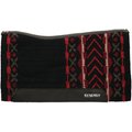 Weaver Leather Synergy Flex Contour Performance Horse Saddle Pad, Mojave - Black/Red Clay