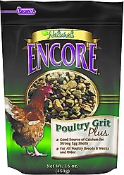 Brown's Encore Natural Poultry Grit Plus Chicken Feed, 16-oz bag, 8 count