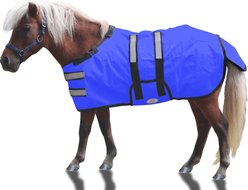 Derby Originals 600D Reflective Waterproof Winter Foal & Mini Horse Turnout Blanket, Royal Blue, Large, 42-48 in