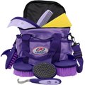Derby Originals 9-Piece Horse Grooming Set & Carry Bag, Purple/Lavender
