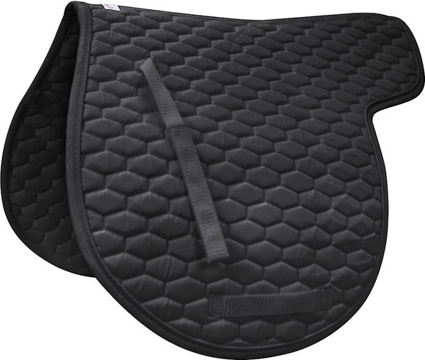 Derby Originals All-Purpose Quilted Contour English Horse Saddle Pad, Black slide 1 of 1