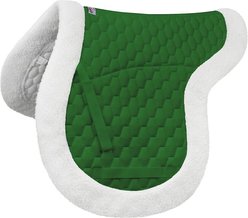 Derby Originals AP Fleece Padded Contour English Horse Saddle Pad, Hunter Green