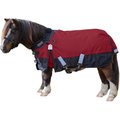 Derby Originals Classic Nordic-Tough 600D Ripstop Waterproof Winter Mediumweight Mini Horse & Pony Turnout Blanket, Red with Black Trim, 62-in