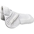 Derby Originals Fleece Lined English Half Horse Saddle Pad, White