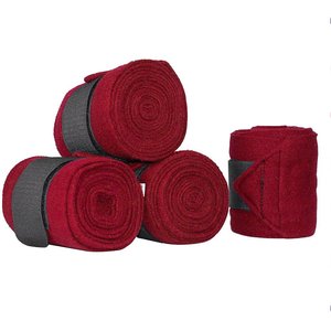 Derby Originals Horse Polo Wrap, 4 count, Red