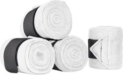 Derby Originals Horse Polo Wrap, 4 count, White