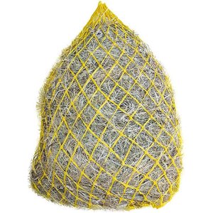 Derby Originals Hot To Trot Slow Feed Soft Mesh Poly Rope Hanging Horse Hay Net, Yellow