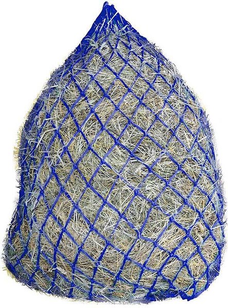Derby Originals Hot To Trot Slow Feed Soft Mesh Poly Rope Hanging Horse Hay Net, Royal Blue slide 1 of 3