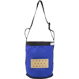 Derby Originals Leather Vented Canvas Horse Feed Bag, Royal Blue, Full