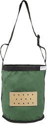 Derby Originals Leather Vented Canvas Horse Feed Bag, Hunter Green, Full