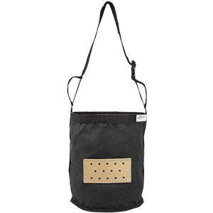 Derby Originals Leather Vented Heavy Duty Duck Canvas Horse Feed Bag, Black, Full