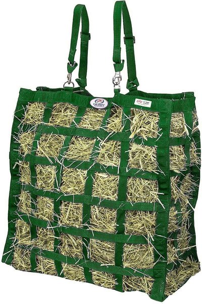 Derby Originals Paris Tack Easy Feed 4-Sided Slow Feed Horse Hay Bag, Hunter Green slide 1 of 4