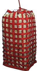 Derby Originals Paris Tack Ultimate 4-Sided Slow Feed Horse Hay Bale Bag, X-Large, Red