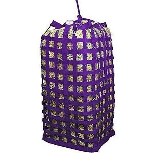 Derby Originals Paris Tack Ultimate 4-Sided Slow Feed Horse Hay Bale Bag, X-Large, Purple