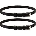 Derby Originals Premium English Leather Spur Straps with Keepers, Black, Ladies, 3/8 x 18-in