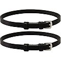 Derby Originals Premium English Leather Spur Straps with Keepers, Black, Kids, 3/8 x 14.5-in