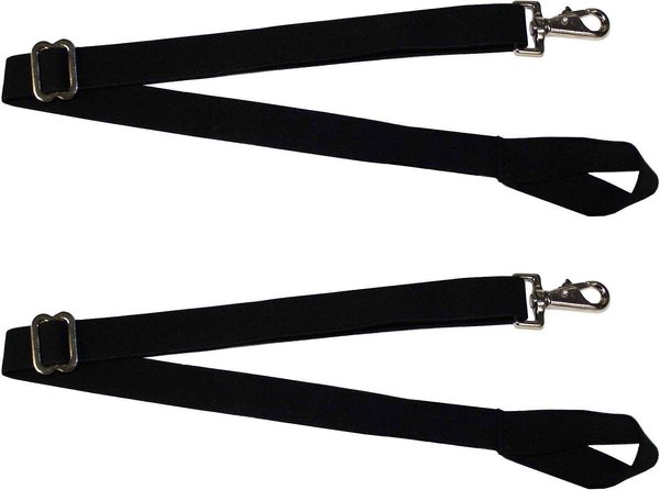 Derby Originals Premium Removable Universal Elastic Horse Blanket Leg Straps, Black slide 1 of 1